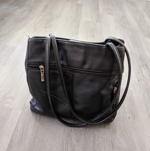 Giani Bernini leather handbag with gold ha…